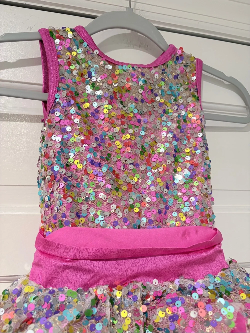 A Wish Come True Rainbow Palace Dance Costume ISC Sequin Tutu Dress
